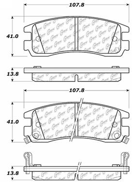 Disc Brake Pad Set CE 103.06980