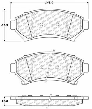 Disc Brake Pad Set CE 103.06990