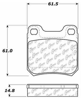 Disc Brake Pad Set CE 103.07090