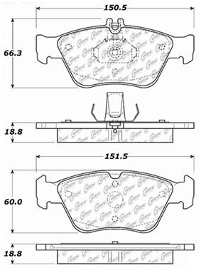 Disc Brake Pad Set CE 103.07100