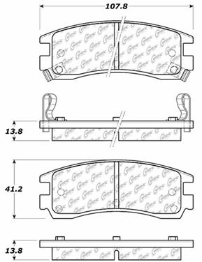 Disc Brake Pad Set CE 103.07140