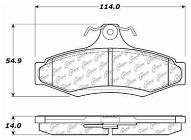 Disc Brake Pad Set CE 103.07240