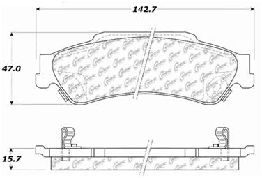 Disc Brake Pad Set CE 103.07290