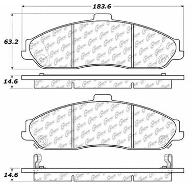 Disc Brake Pad Set CE 103.07310