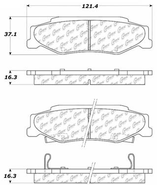 Disc Brake Pad Set CE 103.07320