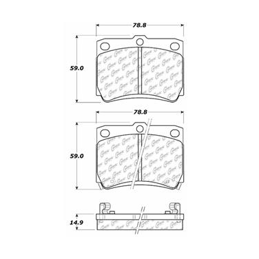 Disc Brake Pad Set CE 103.07330