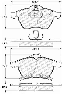 Disc Brake Pad Set CE 103.07360