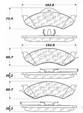 Disc Brake Pad Set CE 103.07460