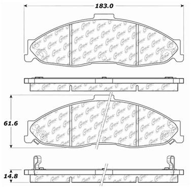 Disc Brake Pad Set CE 103.07490