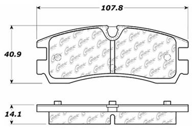 Disc Brake Pad Set CE 103.07540