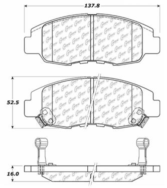 Disc Brake Pad Set CE 103.07640