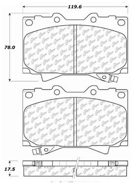 Disc Brake Pad Set CE 103.07720