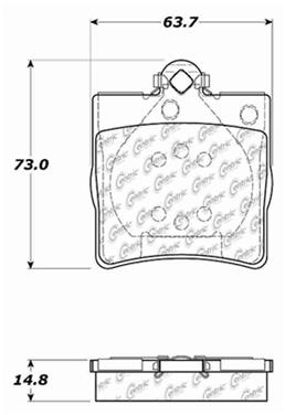 Disc Brake Pad Set CE 103.07790