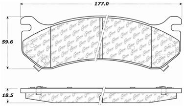 Disc Brake Pad Set CE 103.07850