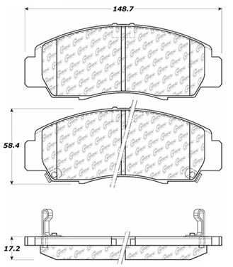 Disc Brake Pad Set CE 103.07870