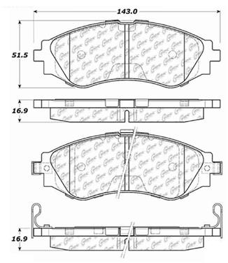 Disc Brake Pad Set CE 103.07970