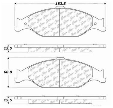 Disc Brake Pad Set CE 103.08040