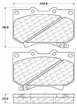 Disc Brake Pad Set CE 103.08120