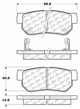 Disc Brake Pad Set CE 103.08130