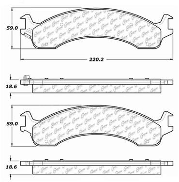 Disc Brake Pad Set CE 103.08210