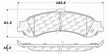 2001 Chevrolet Sonora Disc Brake Pad Set CE 103.08340