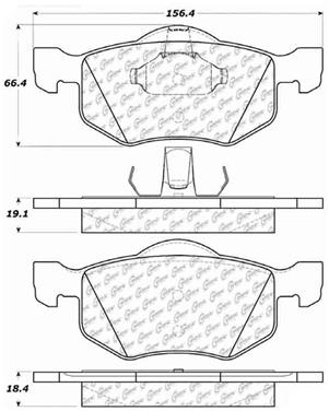 Disc Brake Pad Set CE 103.08430