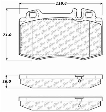 Disc Brake Pad Set CE 103.08470