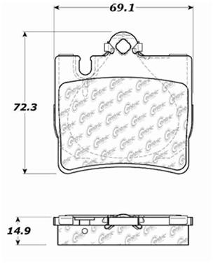 Disc Brake Pad Set CE 103.08480