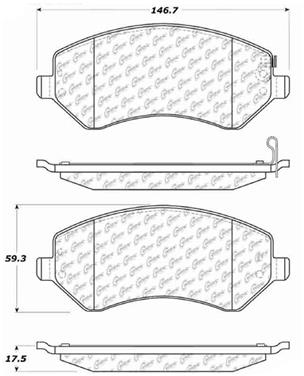 Disc Brake Pad Set CE 103.08560