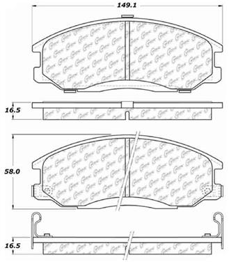 Disc Brake Pad Set CE 103.08640