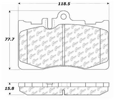 Disc Brake Pad Set CE 103.08700