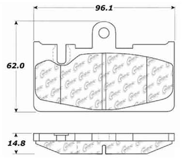 Disc Brake Pad Set CE 103.08710