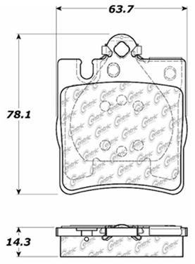 Disc Brake Pad Set CE 103.08760