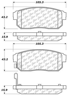 Disc Brake Pad Set CE 103.09000