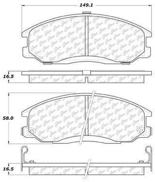 Disc Brake Pad Set CE 103.09030