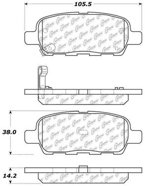 Disc Brake Pad Set CE 103.09050