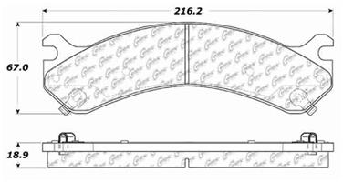 Disc Brake Pad Set CE 103.09090