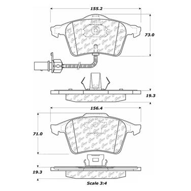 Disc Brake Pad Set CE 103.09151