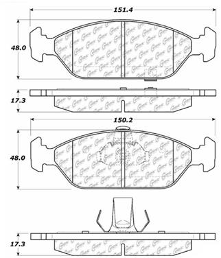 Disc Brake Pad Set CE 103.09250