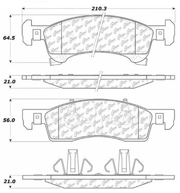 Disc Brake Pad Set CE 103.09340