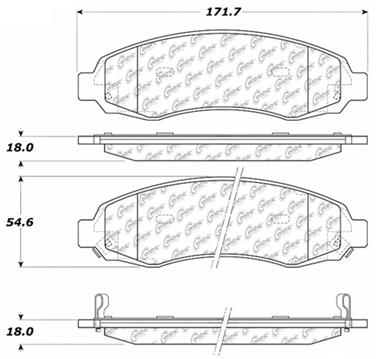 Disc Brake Pad Set CE 103.09620