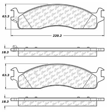 Disc Brake Pad Set CE 103.09650