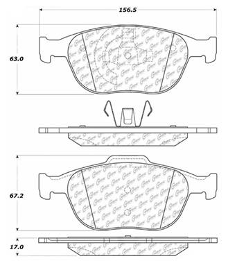 Disc Brake Pad Set CE 103.09700