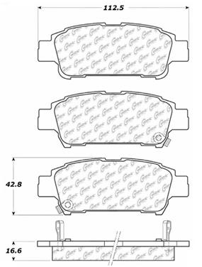 Disc Brake Pad Set CE 103.09950