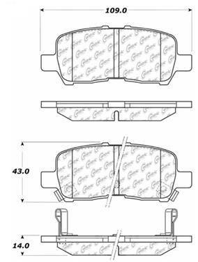 Disc Brake Pad Set CE 103.09990