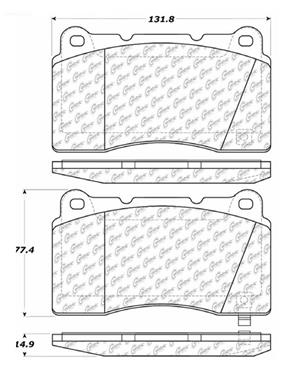 Disc Brake Pad Set CE 103.10010