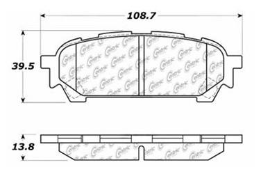 Disc Brake Pad Set CE 103.10040