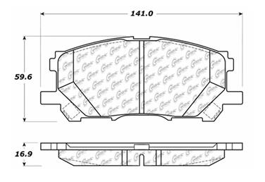 Disc Brake Pad Set CE 103.10050