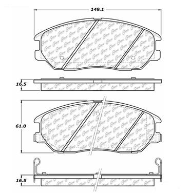 Disc Brake Pad Set CE 103.10130