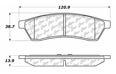 Disc Brake Pad Set CE 103.10300